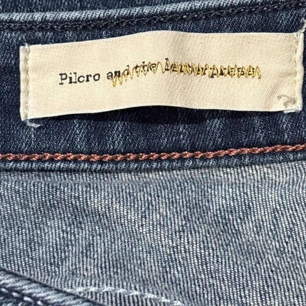 Pilcro and the Letterpress Stet Jeans Women's 30 Slim Leg Ankle Medium Wash Blue